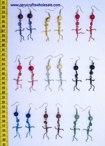 ต่างหูแฟชั่นโลหะทำด้วยมือส่งตรงจาก peru เครื่องประดับเมล็ดพันธุ์ธรรมชาติทำด้วยมือของผู้ค้าปลีก - Product Image 2