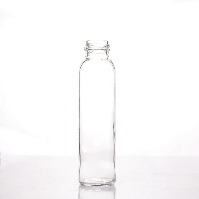 10oz/300ml Clear SY Brand Empty Glass Beverage Bottle with Screw Cap and Screen Printing