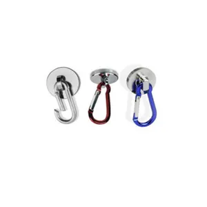 Magnets Connection Button with Aluminium Alloy Carabiner for Fishnet Small Things To Connect Easy to Remove