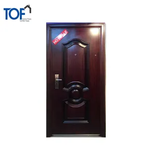 Burlywood स्प्रे रंग आंतरिक स्टील एकल दरवाजा स्विंग डिजाइन के लिए घर