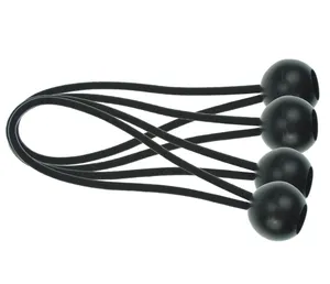 Bungee Cord 4pc Pack 4mm Elastic Tarp Cord Ball End Mini Bungee Cords Ball Bungee Cords