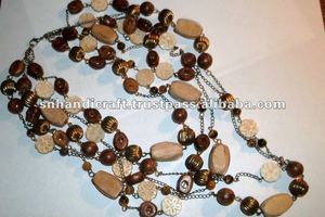 Trendy Hot Selling Fashion Multi Strand Wood <b>Bead</b> <b>Necklace</b> - Product Image 2