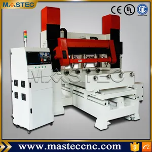 เครื่องเราเตอร์ Cnc 4หัว5แกนสำหรับการแกะสลักลายไม้ที่ซับซ้อน