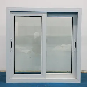 French Window Sliding Window With Handle Convenient High Quality Plastic Frame PVC/UPVC Window