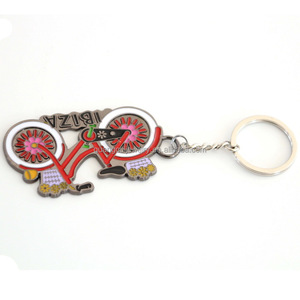 2026 mới nhất quà lưu niệm tùy chỉnh men kim loại IBIZA Xe Đạp Móc chìa khóa - Product Image 3