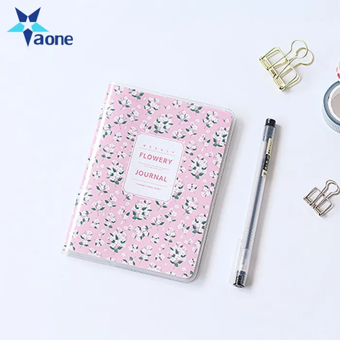 A6 Wekelijkse Maandelijkse Gelukkig Plan Leuke Notebook Waterdichte Een Jaar Creatieve Binnenpagina 'S Kawaii Planner Organizer Dagboek