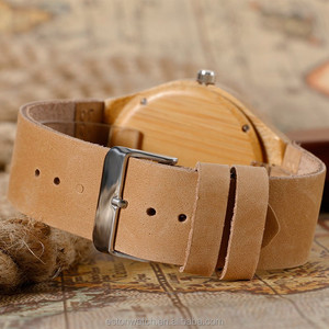 Estilo clásico para hombre correa <span class=keywords><strong>de</strong></span> reloj Logotipo <span class=keywords><strong>de</strong></span> madera reloj con movimiento <span class=keywords><strong>de</strong></span> Japón - Product Image 3