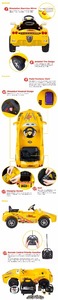 Fernbedienung spielzeug vier räder fahren auf auto kinder elektrische für fahren - Product Image 3