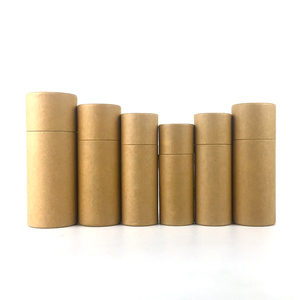 100% Emballage en papier cylindrique biodégradable Conception personnalisée Tube en papier kraft en carton Revêtement UV Estampage Impression Type de boîte dossiers - Product Image 1