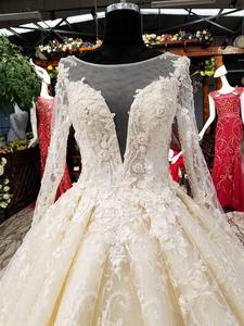 Elegante Manica Lunga <span class=keywords><strong>Sexy</strong></span> Su Ordinazione Abito <span class=keywords><strong>Da</strong></span> <span class=keywords><strong>Sposa</strong></span> - Product Image 2
