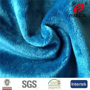 100% polyester fausse fourrure tissu / imprimé animal velours / zèbre velboa
