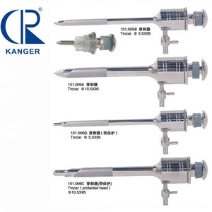 Laparoscopic สแตนเลสสตีล Reusable ใบมีดหรือ Bladeless แม่เหล็ก Trocar พร้อมสกรู - Product Image 3