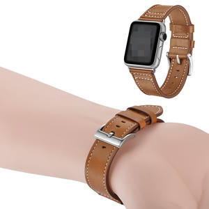 Barato para iwatch bandas, mens cuero bandas de reloj para <span class=keywords><strong>Apple</strong></span> <span class=keywords><strong>Watch</strong></span> reemplazo Correa con hebilla de metal - Product Image 5