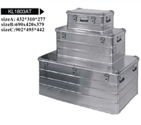 Boîtier en aluminium imperméable et résistant aux chocs, étui en aluminium argenté de haute qualité