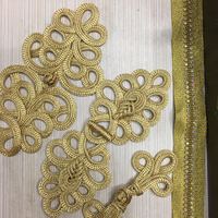 Nouveaux accessoires personnalisés de style moderne, boutons grenouilles en nœud chinois dorés pour vêtements