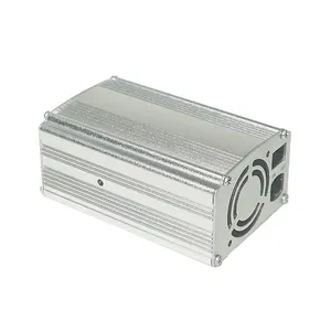 aluminum metal extrusion project box electronic inverter housing enclosure