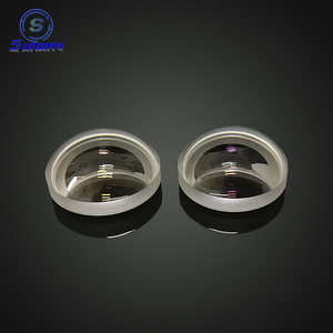 Convexo de lente esférica de sílica uv, menisco convexo <span class=keywords><strong>bi</strong></span> convexo de silica com 12mm