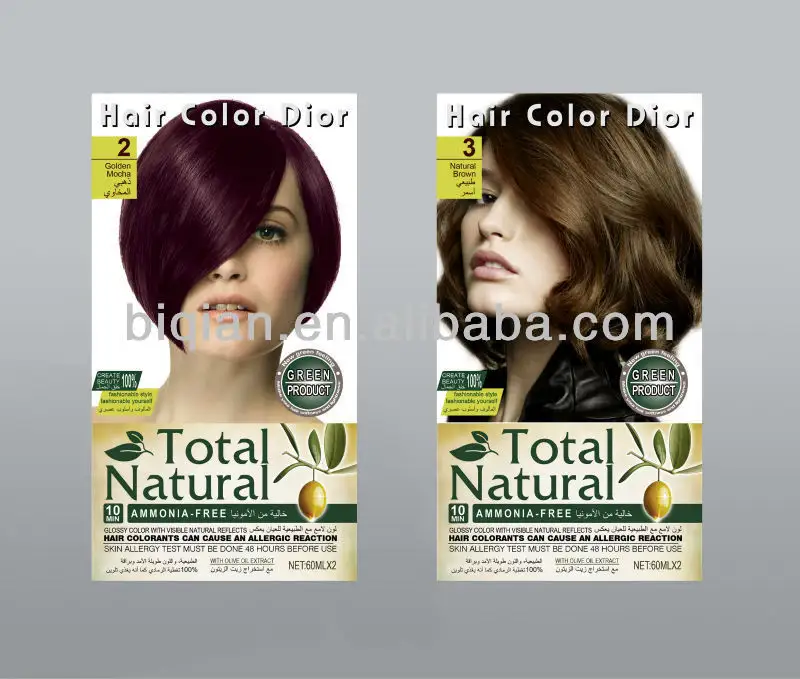 2014 Permanente Sans ammoniaque Cheveux Couleur, Cheveux Couleur Pour L'usage À La Maison, couleur de Colorant de cheveux Pour Les Femmes Pour Les Hommes À La Maison Cheveux Colorant Kits