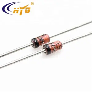 1N4148 Gelijkrichter Diode Do-35 Lange En Korte Pin Doorvoergat Diode 150mA 100V 1N4148 Gelijkrichter Diodes