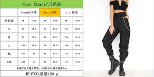 Pantaloni con Catena Laterale alla Moda per Donne, Pantaloni Larghi Harem Estivi, Pantaloni Hip Hop Sportivi per Ragazze - Product Image 2