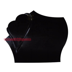 <span class=keywords><strong>Statue</strong></span> di Angeli con Ali Bianche in Pietra Naturale, Lapidi in <span class=keywords><strong>Marmo</strong></span> Nero a Forma di Cuore in Stile Europeo, Pietre Tombali in Granito - Product Image 4