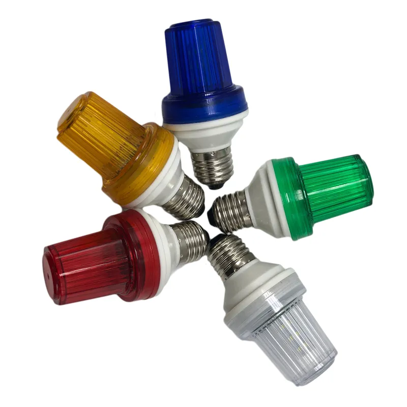 Colorful IP44 Waterproof AC220V E27 Base LED Flashing Strobe Bulb