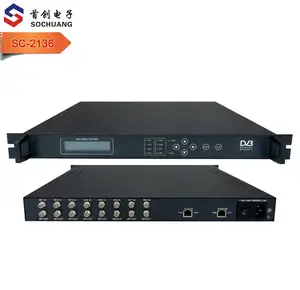 8 channel DVB-C RF input 64 channel IP UDP multicast SPTS output IRD for hotel iptv