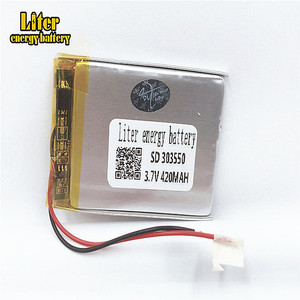 <strong>3</strong>,7 V 420 mAh 303550 lipo battery rechargeable-polymer battery lithium ion Cellular - Product Image 2