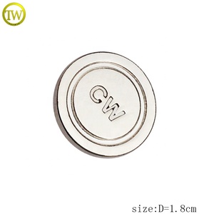 Boutons <span class=keywords><strong>pression</strong></span> en métal denim plaqué argent de créateur Boutons rivets en métal jeans - Product Image 2