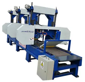 Harga Murah Multi Kepala Tali Penggergajian Dijual Portabel Sawmill Produsen Beberapa Kepala Mini Bandsaw Mesin