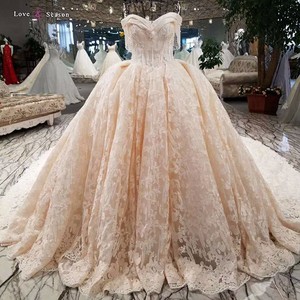 LSS002 de haute qualité de luxe chérie, plus la taille des femmes longues robe de bal musulmane robe de mariée islamique vintage - Product Image 1