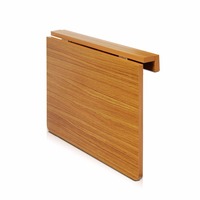 Table murale pliante en bois au design rustique, plateau réglable en hauteur, élégant