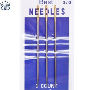 เข็มเย็บมือหนังขนาดใหญ่ 3 ชิ้น รุ่น 120-073 หัวเข็มทองขนาดใหญ่ สำหรับงานปักผ้า งานเย็บปักถักร้อย งาน DIY ใช้ในบ้าน เย็บผ้าขนสัตว์ - Product Image 4