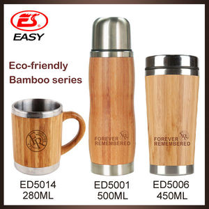 <span class=keywords><strong>Le</strong></span> seul choix à double paroi tasse de bambou avec intérieure en acier inoxydable avec toboggan couvercle de verrouillage / bambou tasse voyage / promotionnel bambou tasse - Product Image 1