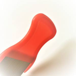 中国卸売プロモーションプラスチックハンドルステンレス鋼アンチニットノミダニシラミクリーニング除去櫛 - Product Image 6