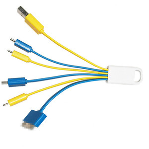Color amarillo multi Teléfono de carga USB <span class=keywords><strong>Cable</strong></span> <span class=keywords><strong>Modo</strong></span> <span class=keywords><strong>2</strong></span> - Product Image 4