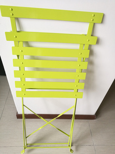 Plegable de hierro forjado <span class=keywords><strong>conjunto</strong></span> bistro <span class=keywords><strong>y</strong></span> acero francés café Bistro <span class=keywords><strong>mesa</strong></span> <span class=keywords><strong>y</strong></span> silla para uso al aire libre - Product Image 2