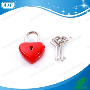 Newest Factory Direct Sale Promotional Red Heart Shape Key Mini <strong>Diary</strong> <strong>Lock</strong> - Product Image 4