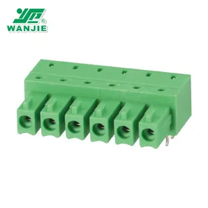 הנמכר ביותר WANJIE 3.5mm 3.81mm המגרש Plug-in מסוף בלוק מחבר WJ15EDGA