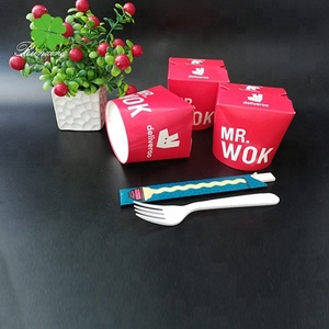 Conception chaude Kraft Bento Box Fast Food Sushi Pâtes Bol Gaufrage Mat Lamination Pas Cher Crevettes Nouilles Riz Solution De Stockage De L'<span class=keywords><strong>eau</strong></span> - Product Image 4