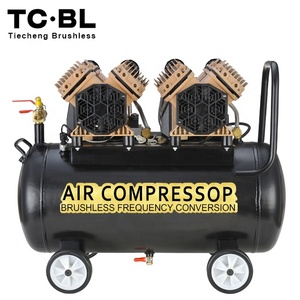<span class=keywords><strong>Compresseur</strong></span> d'air industriel 1500W, sans balais, multi têtes, sans huile, silencieux, pour peinture par pulvérisation de jackhammer, réservoir <span class=keywords><strong>50l</strong></span> - Product Image 3