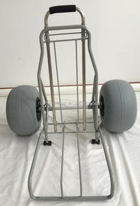 Chariot de plage pliable, plateforme pliable, en canoë kayak, chariot à main, avec roues de ballon - Product Image 3