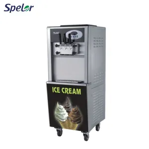 Tầng Đứng 220V Liên Tục Bán Hot Chất Lượng Cao Thương Mại Loại Mềm Ice Cream Máy