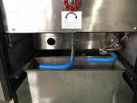 Friteuse à gaz commerciale, 2000 w, pour poulet cassé, avec pompe à huile