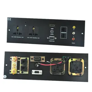 Combinaison 3-gang mur plaque (avec HDMI, USB, AV et AC power ports)