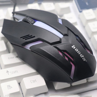 Souris de jeu en gros, souris optique USB avec rétroéclairage LED, ergonomique, filaire, 3 boutons, pour les joueurs sur ordinateur portable/PC/ordinateur de bureau