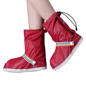 Personalizzato Impermeabile Stivale Da Pioggia Della Copertura Della Copertura del Pattino di plastica copre scarpe Da Pioggia IN PVC per i giorni di pioggia