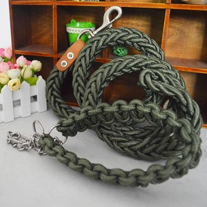 Juego de collar de correa de perro de cuerda trenzada Extra duradera para perros enormes - Product Image 2