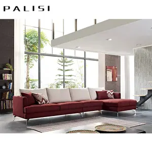Conjunto de sofá, moderno apartamento conjunto de sofá de móveis preço barato fábrica atacado sofás seccionais em forma l conjunto de tecido