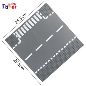 Gạch Đường quy mô nhỏ ABS nhựa xây dựng tự làm mô hình đồ chơi 4 thẳng cơ sở tấm và Playmat đóng gói trong bộ - Product Image 3